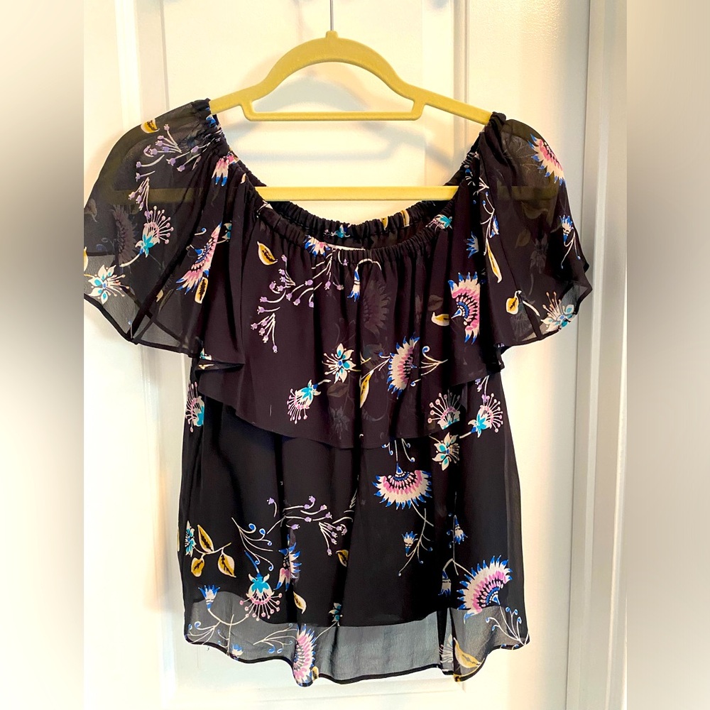 Rebecca Minkoff - black off the shoulder top